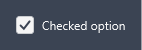 Checked check box