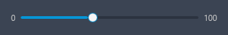 Slider with min and max labels