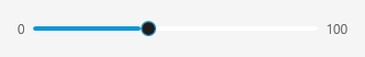 Slider with min and max labels